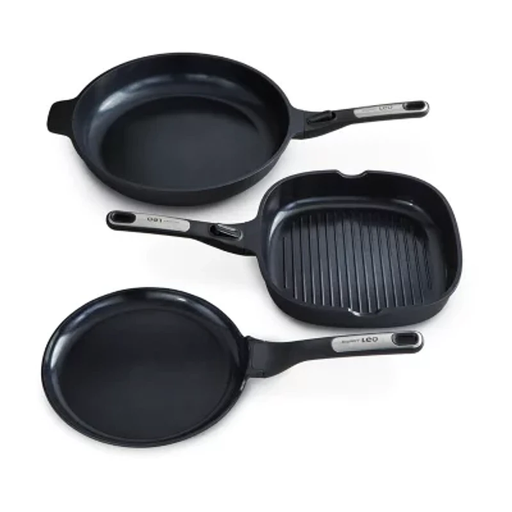 BergHOFF Leo Phantom Ceramic Non-Stick 3-pc. Cookware Set