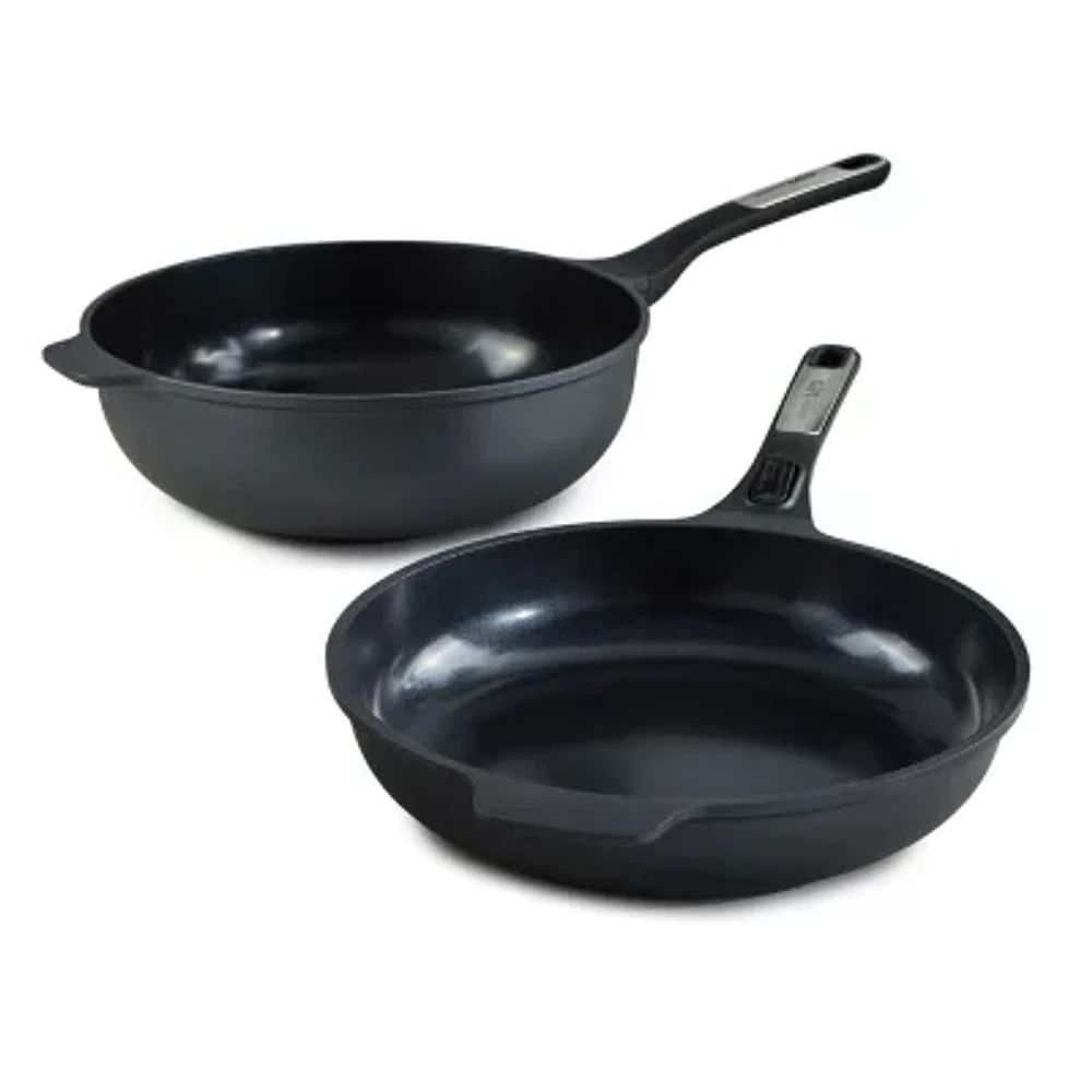 BergHOFF Leo Phantom Cearmic Non-Stick 2-pc. Stir Fry Pan Set