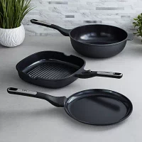 BergHOFF Leo Phantom Ceramic Non-Stick 3-pc. Cookware Set