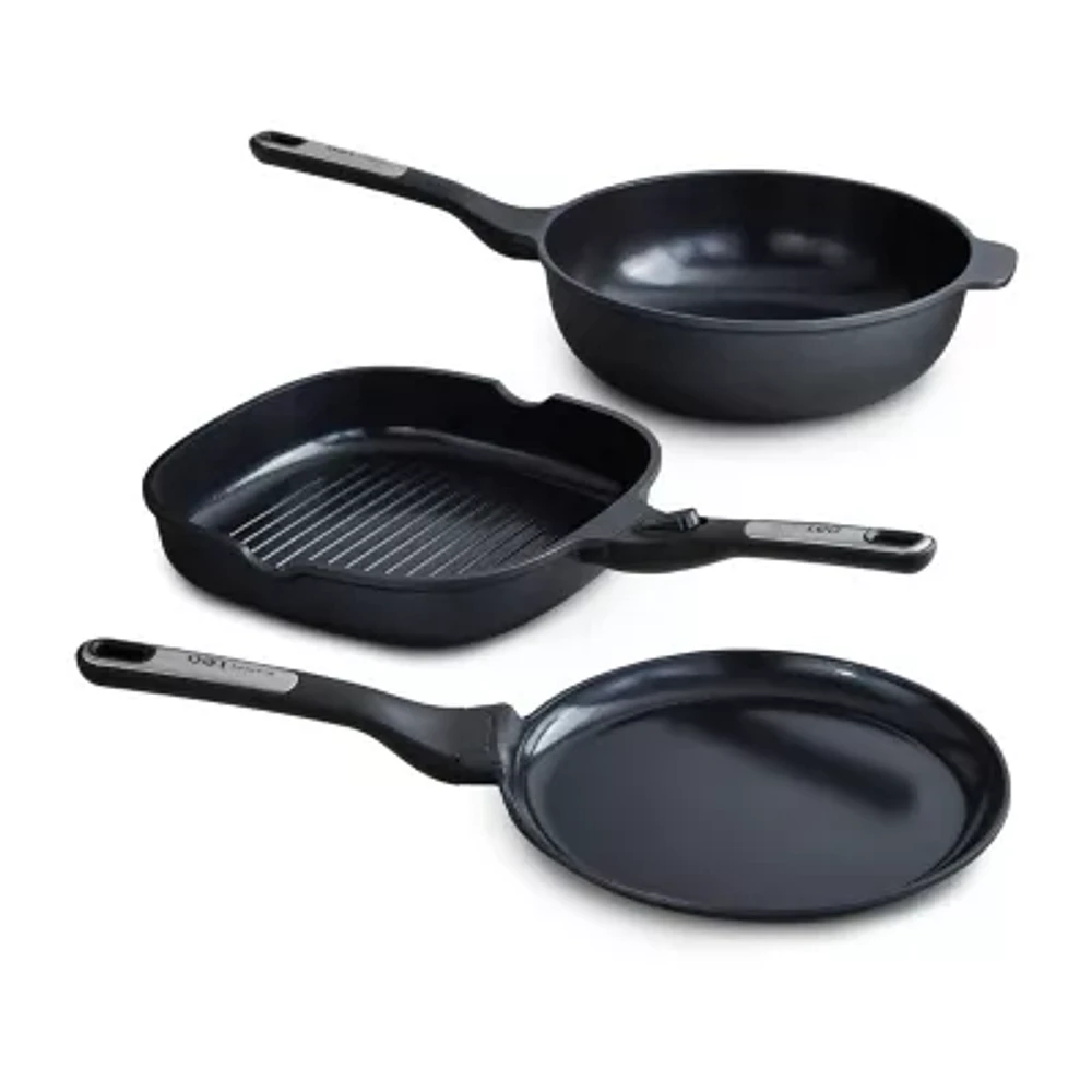 BergHOFF Leo Phantom Ceramic Non-Stick 3-pc. Cookware Set