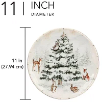 Certified International Winter's Frost 4-pc. Earthenware Dinner Plate