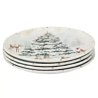 Certified International Winter's Frost 4-pc. Earthenware Dinner Plate