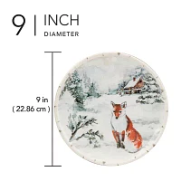 Certified International Winter's Frost 4-pc. Earthenware Dessert Plate