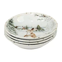 Certified International Winter's Frost 4-pc. Earthenware Soup Bowl