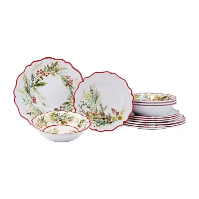 Certified International Christmas Gatherings 12-pc. Earthenware Dinnerware Set