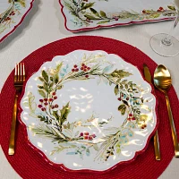 Certified International Christmas Gatherings 4-pc. Earthenware Dinner Plate