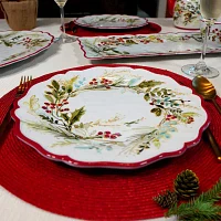 Certified International Christmas Gatherings 4-pc. Earthenware Dinner Plate