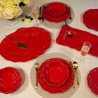 Certified International Perlette Red Melamine Serving Platter 2-pc. Set