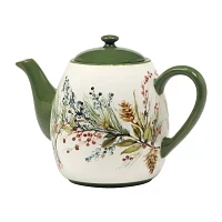 Certified International Winter's Forest Ceramic Teapot