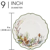 Certified International Winter Forest 4-pc. Melamine Salad Plate