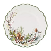 Certified International Winter Forest 4-pc. Melamine Salad Plate