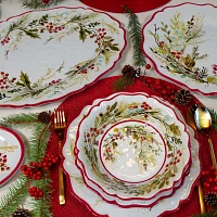 Certified International Christmas Gatherings Serving Platter