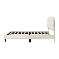 Lumi Upholstered Panel Queen Bed