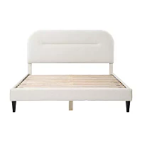 Lumi Upholstered Panel Queen Bed