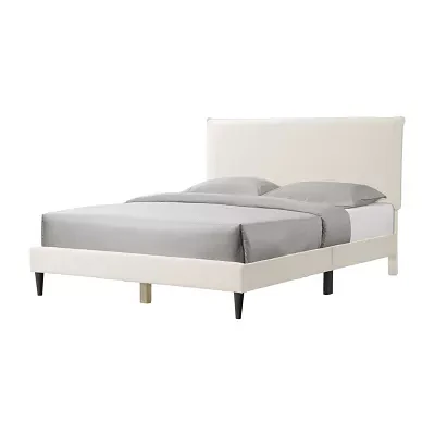 Lumi Boucle Fabric Queen Bed