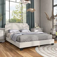 Lumi Upholstered Panel Queen Bed