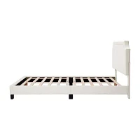 Lumi Upholstered Panel Queen Bed