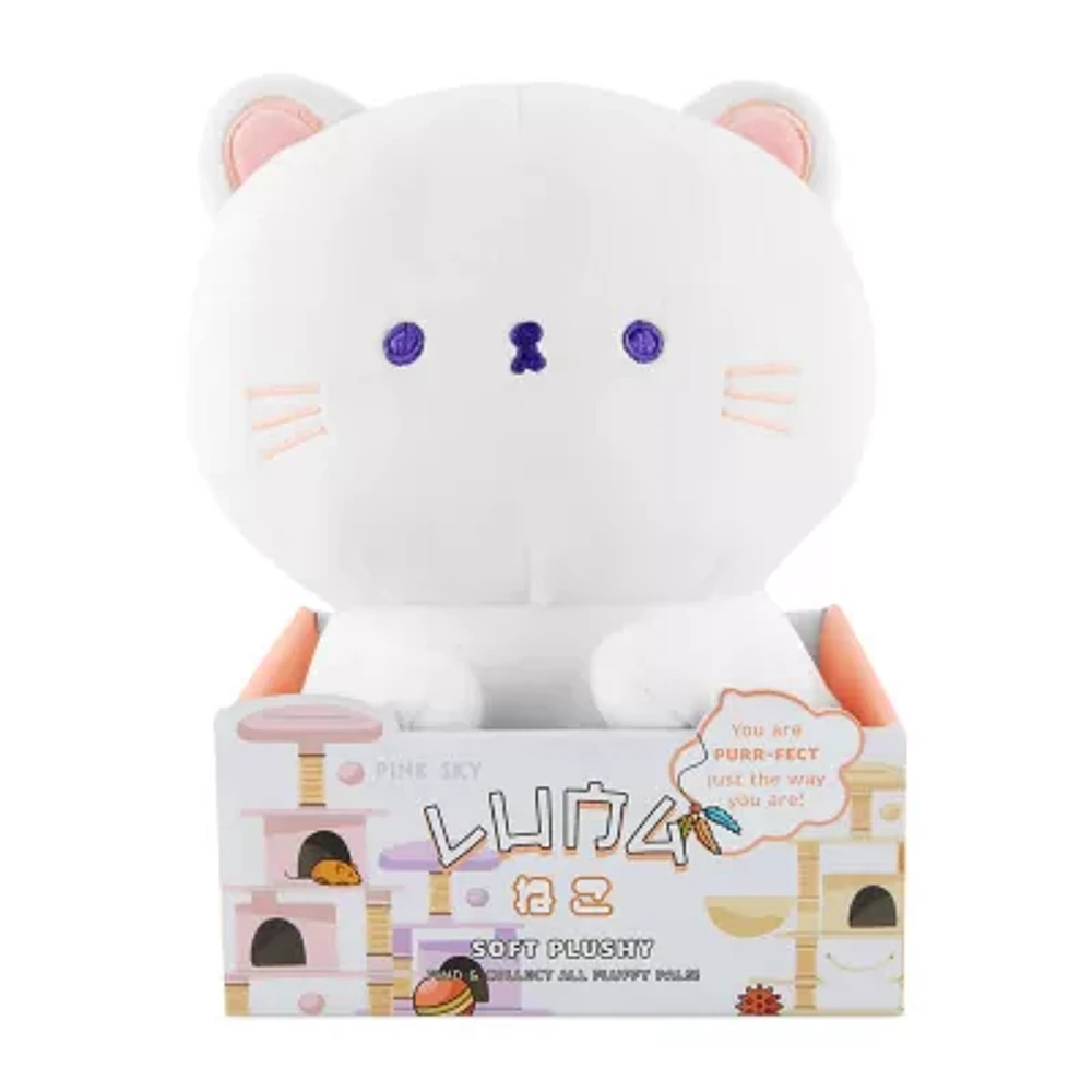 Pink Sky 6.5in. Luna Cat Plushie Toy