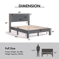 Roco Upholstered Panel Bed