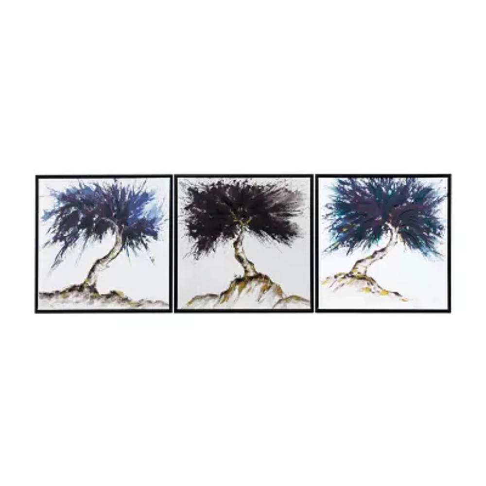 Stylecraft Trees Black Frame Canvas Art