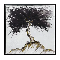 Stylecraft Trees Black Frame Canvas Art