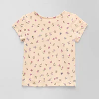 Okie Dokie Toddler & Little Girls Round Neck Short Sleeve T-Shirt