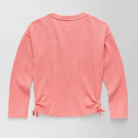 Thereabouts Little & Big Girls Round Neck Long Sleeve T-Shirt