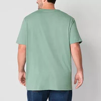 St. John's Bay Super Soft Big and Tall Mens V Neck Short Sleeve T-Shirt