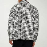 Forever 21 Mens Long Sleeve Textured Button-Down Shirt