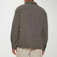 Forever 21 Mens Long Sleeve Textured Button-Down Shirt