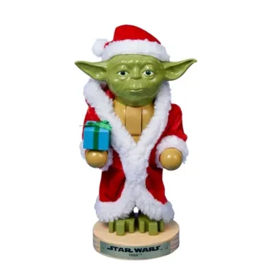 Kurt Adler Star Wars™ 9" Yoda In Santa Robe Nutcracker