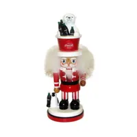 Kurt Adler Coca-Cola® 15" Nutcracker with Polar Bear Hat