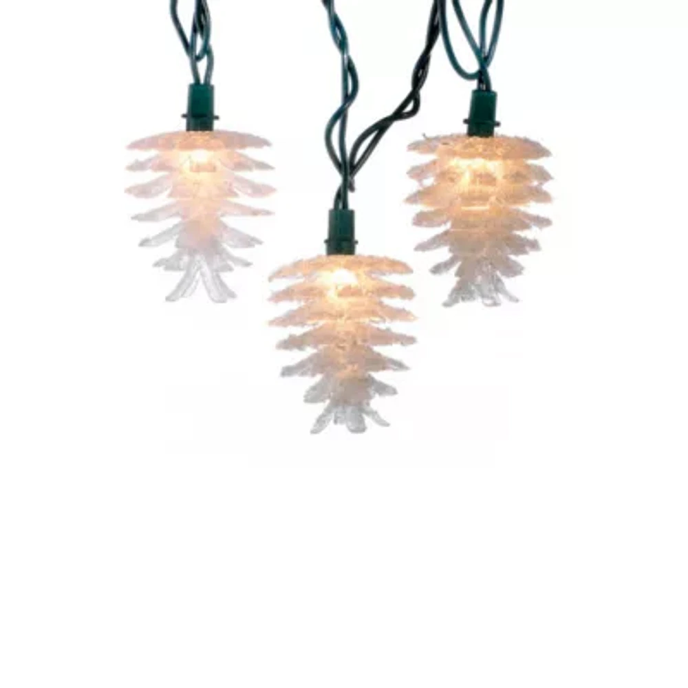 Kurt Adler Clear Pine Cone Light Set