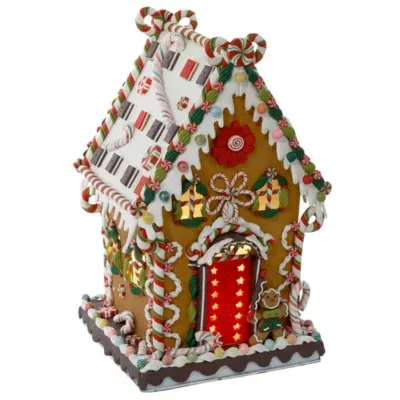 Kurt Adler Cookie and Candy Ginerbread Lighted House