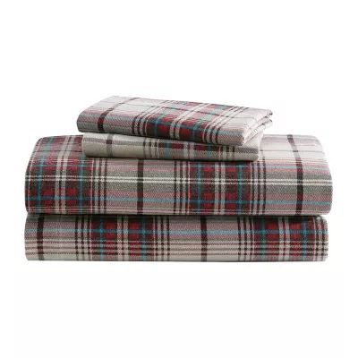 Eddie Bauer® Montlake Easy Care Flannel Sheet Set