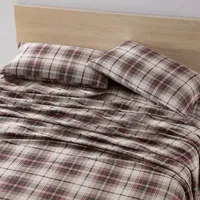 Eddie Bauer® Montlake Easy Care Flannel Sheet Set