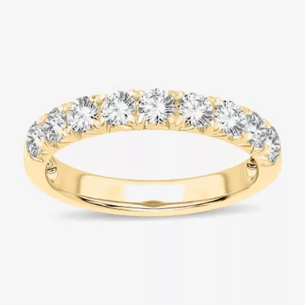 9-Stone (H-I / Si1-Si2) 2 CT. T.W. Lab Grown White Diamond 14K Gold Wedding Band