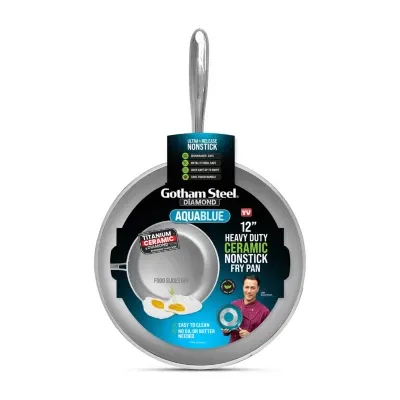 Gotham Steel Aqua Blue 12" Non-Stick Frying Pan with Cool Touch Handle