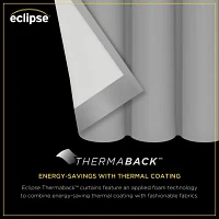 Eclipse Kids Chambray Grommet Top Blackout Single Curtain Panel