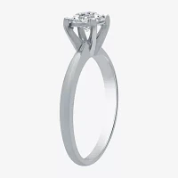 I Said Yes (H-I / I1) Womens 1 CT. T.W. Lab Grown White Diamond Sterling Silver Round Solitaire Bridal Set