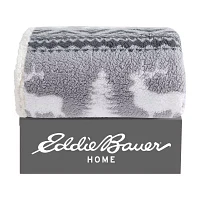 Eddie Bauer Woodland Fair Isle Reversible Lightweight Throw