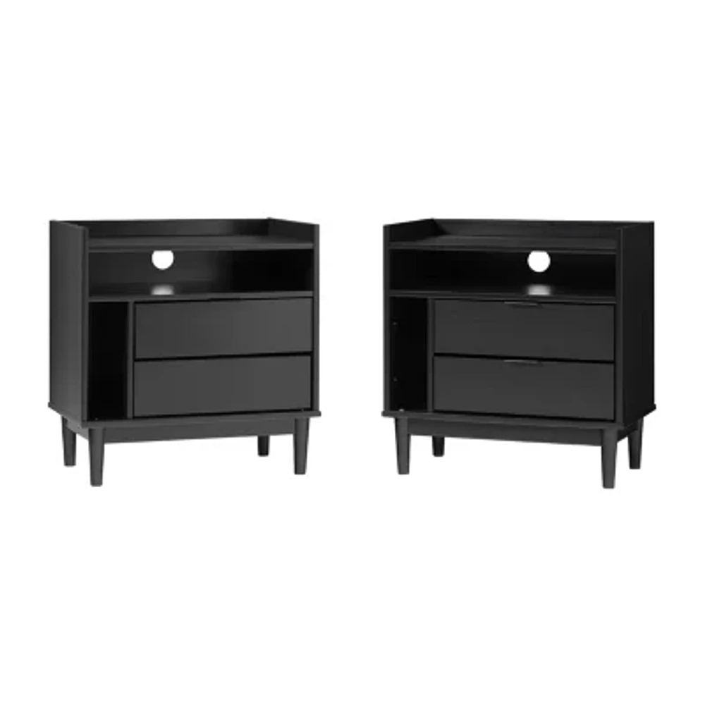 MCM 2 Drawer Nighstand