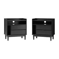 MCM 2 Drawer Nighstand