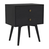 2 Drawer MCM Wooden Nightstand