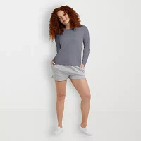 Hanes Womens Crew Neck Long Sleeve T-Shirt