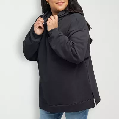 Hanes Plus Womens Long Sleeve Hoodie