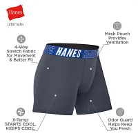 Hanes Moves Ultimate Little & Big Boys Breathable Stretch 5 Pack Boxer Briefs