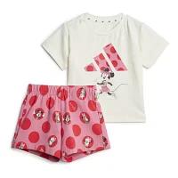 adidas Girls 2-pc. Minnie Mouse Short Set