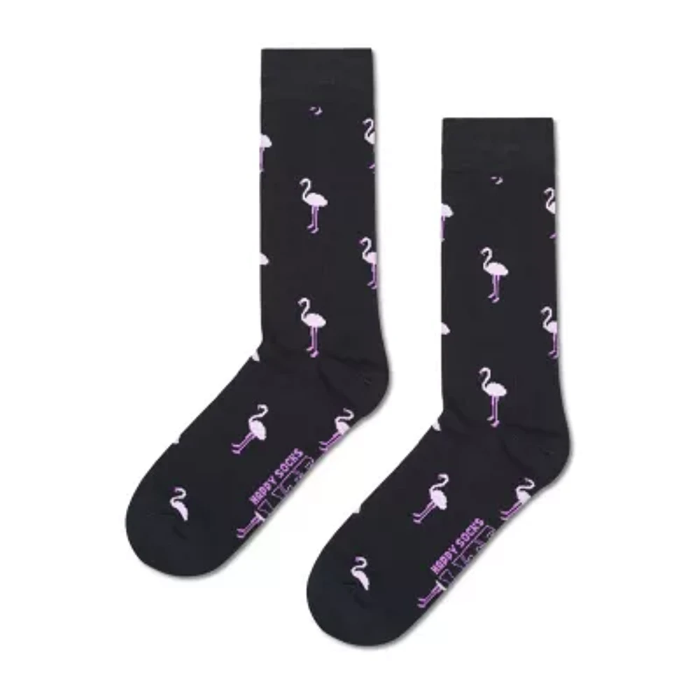 Happy Socks LITE Flamingo 1 Pair Crew Socks Mens