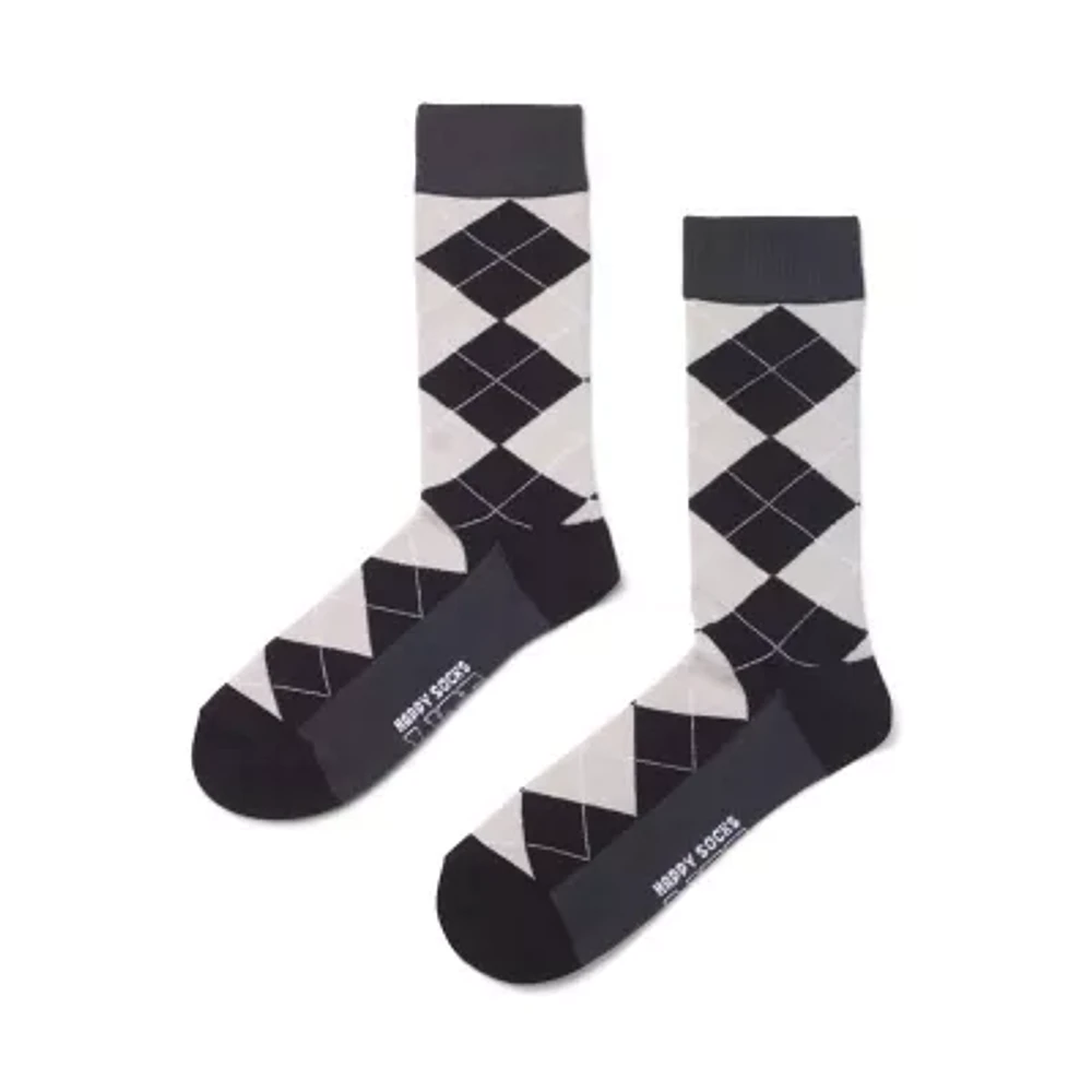 Happy Socks LITE Argyle 1 Pair Crew Mens